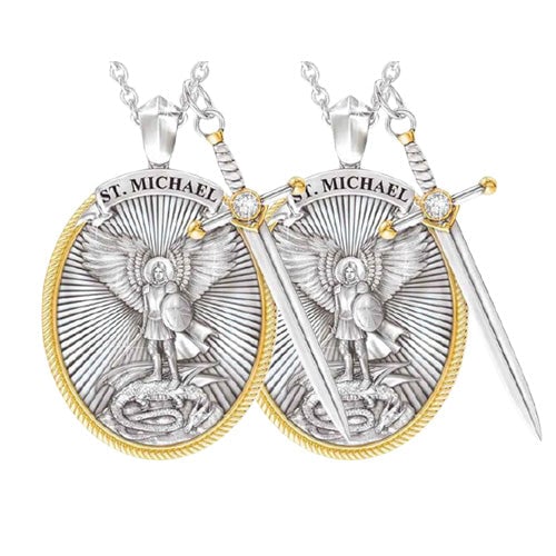 🔥Last Day Sale - 50% OFF 🎁St. Michael Archangel Pendant (Necklace) - Half price from the 2nd