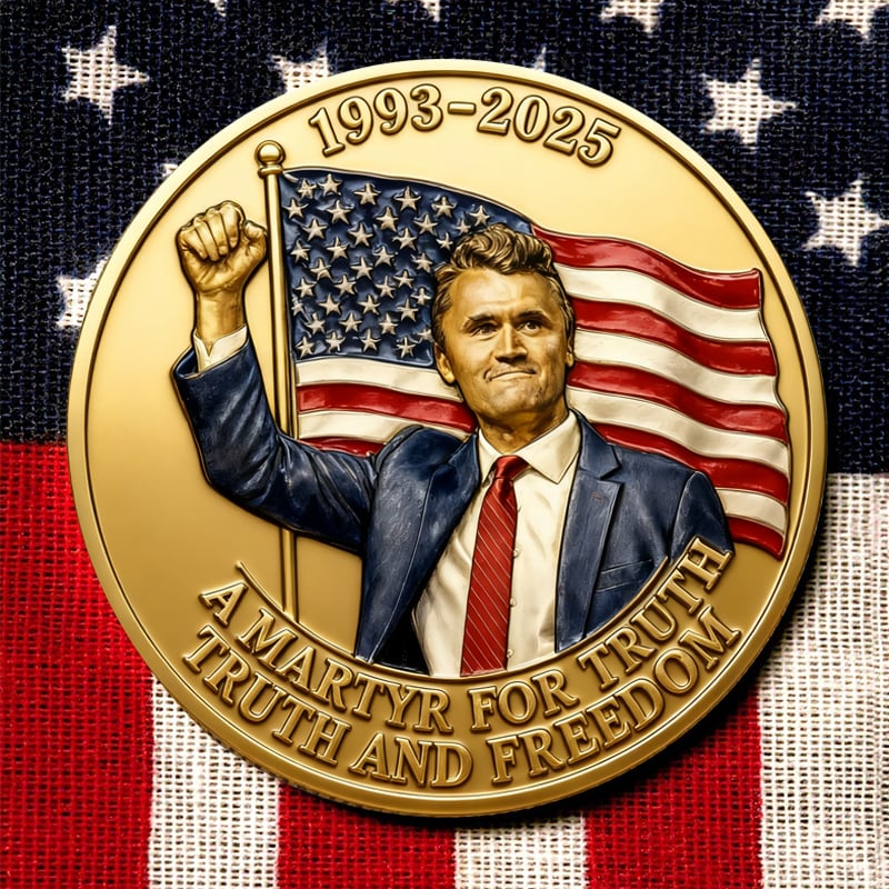 🙏60% OFF For Charlie's Fans - 🎗️🕊️Charlie Kirk Memorial Coin