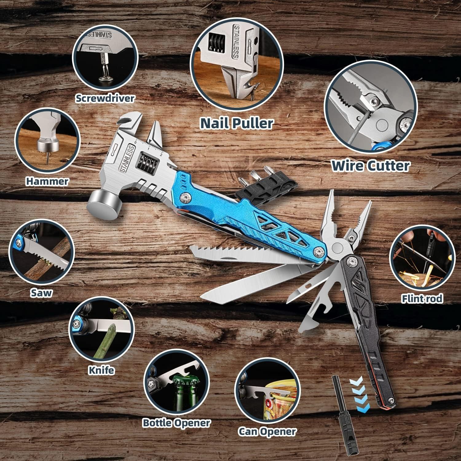 (🎄Christmas Hot Sale - 49% OFF) 18 In 1 Multifunctional Hammer  60Tools,🔥Buy 2 Free Shipping Now