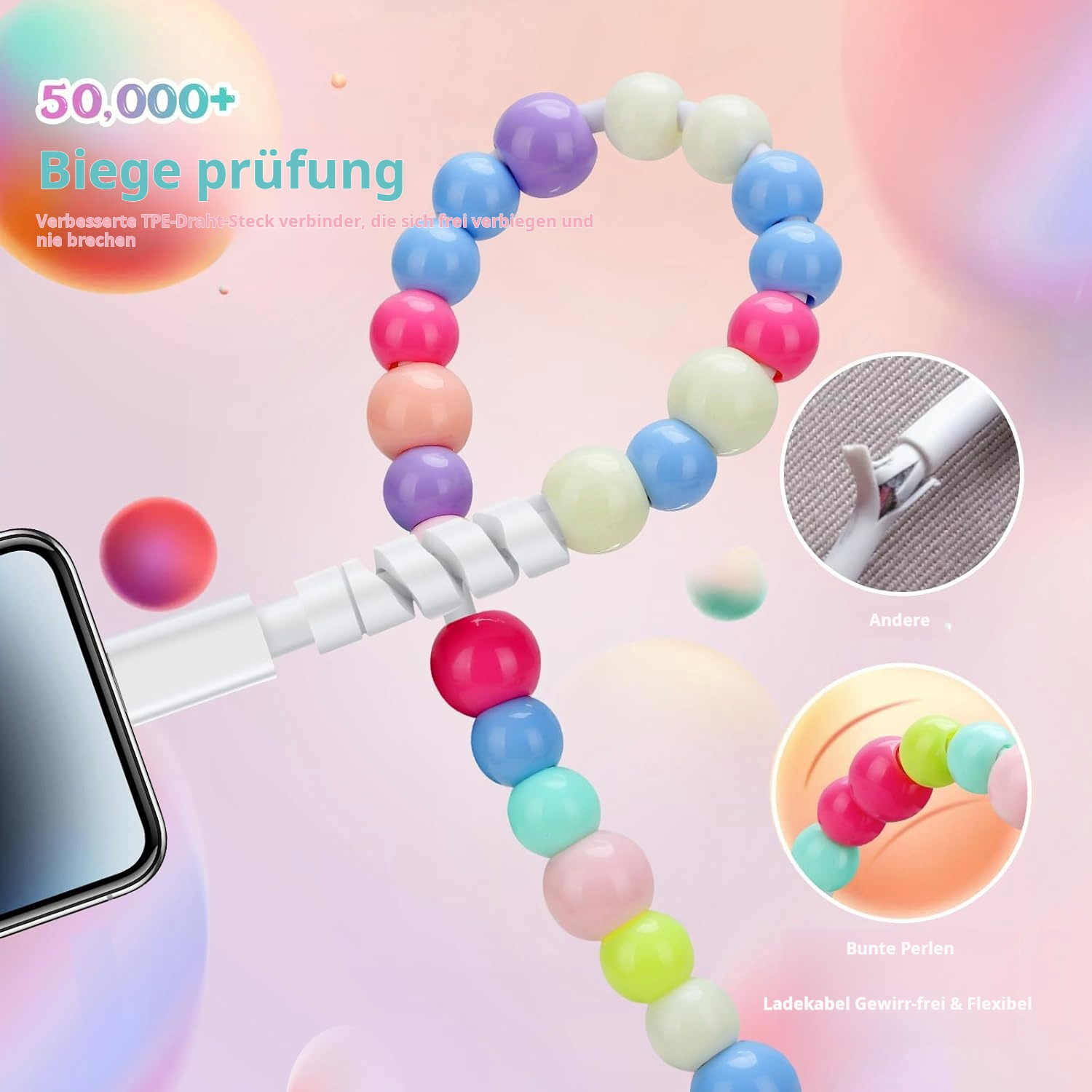 🎉Letzter Tag 49% Rabatt🔥Buntes Ladekabel