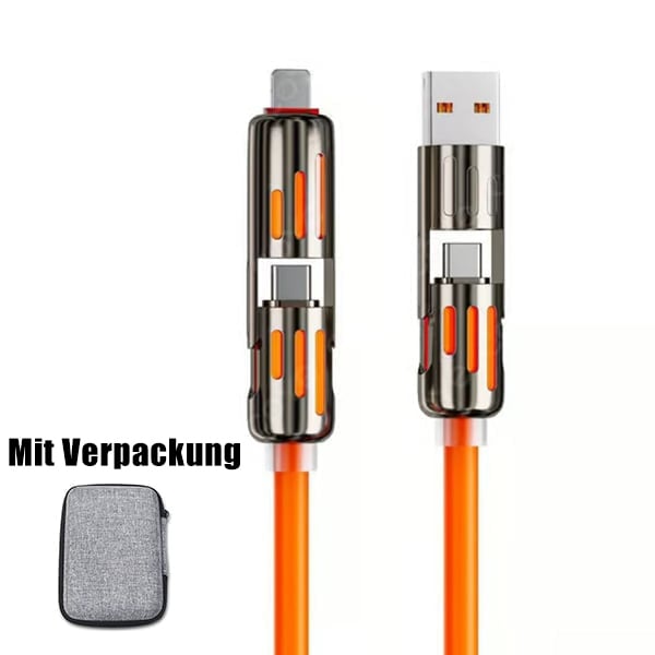 🔥DIREKTVERKAUF AB WERK⏰4-in-1-USB-Ladekabel, Schnellladung MAX 60 W