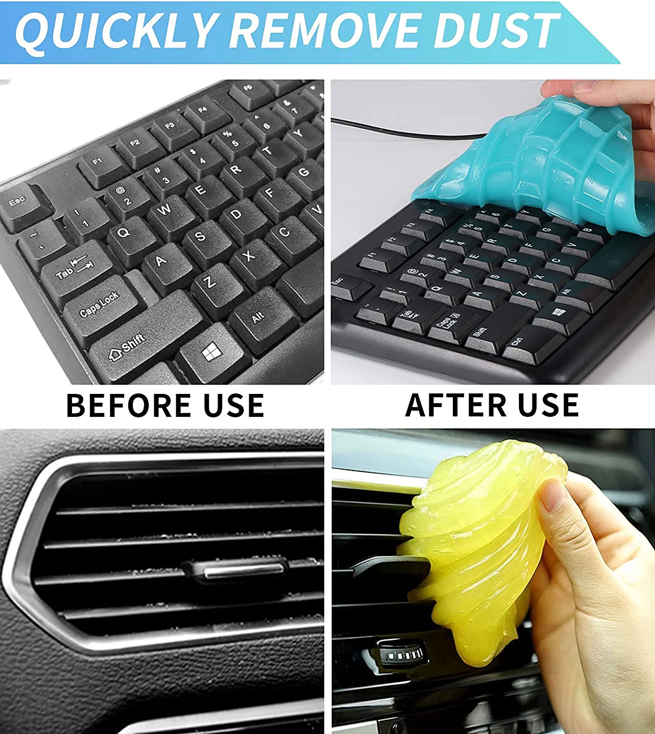 (🔥Last Day Promotion- SAVE 48% OFF)Magic Cleaning Soft Gel--buy 5 get 3 free & free shipping（8pcs）