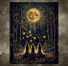 🔥Last Day 50% OFF - Witches Halloween Wall Art DarkGothic Decor for Home Library🔮