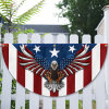 Patriotic Eagle American Non-Pleated Fan Flag TPT1636