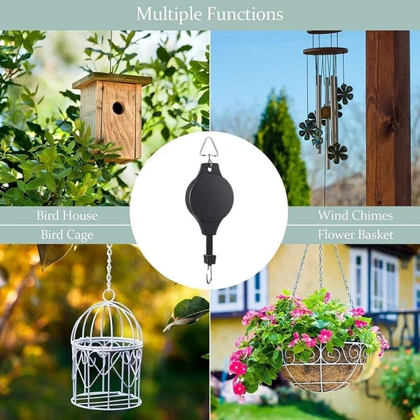 🌳Plant Pulley Set For Garden Baskets Pots, Birds Feeder, 👍Buy 5 Get 3 Free & Free Shipping