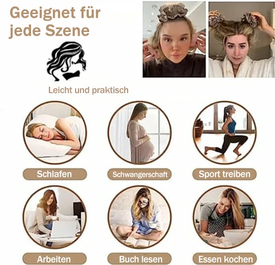 🔥Satin Hitzefreies Lockenwickler-Set