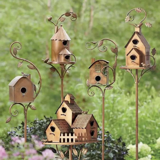 Last day 49% off❤️Birdhouse Garden Stakes