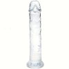 Big Crystal Clear Jelly Realistic Dildo With Suction Cup Plug Butt Plug - YJ-14