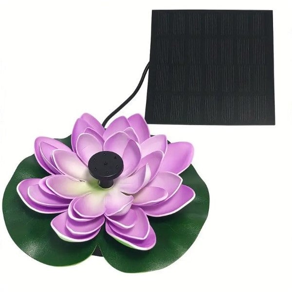 Tiktok Summer Sale🎉Lotus Shaped Solar Fountain Pond Decorative