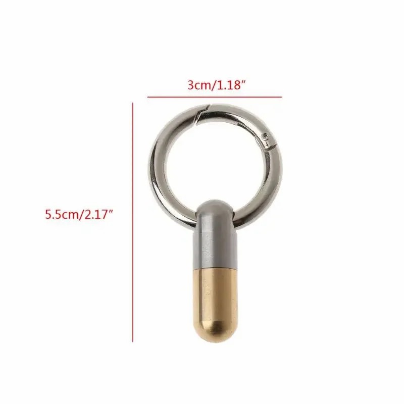 Stainless Steel Capsule Keyring EDC Cutting Tools