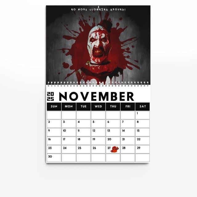 2025 Terrifier Themed Calendar