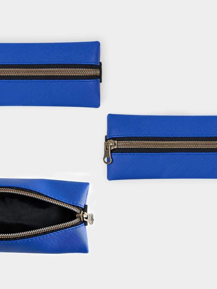 Pencil Zipper Bag With Elastic Band 1pc