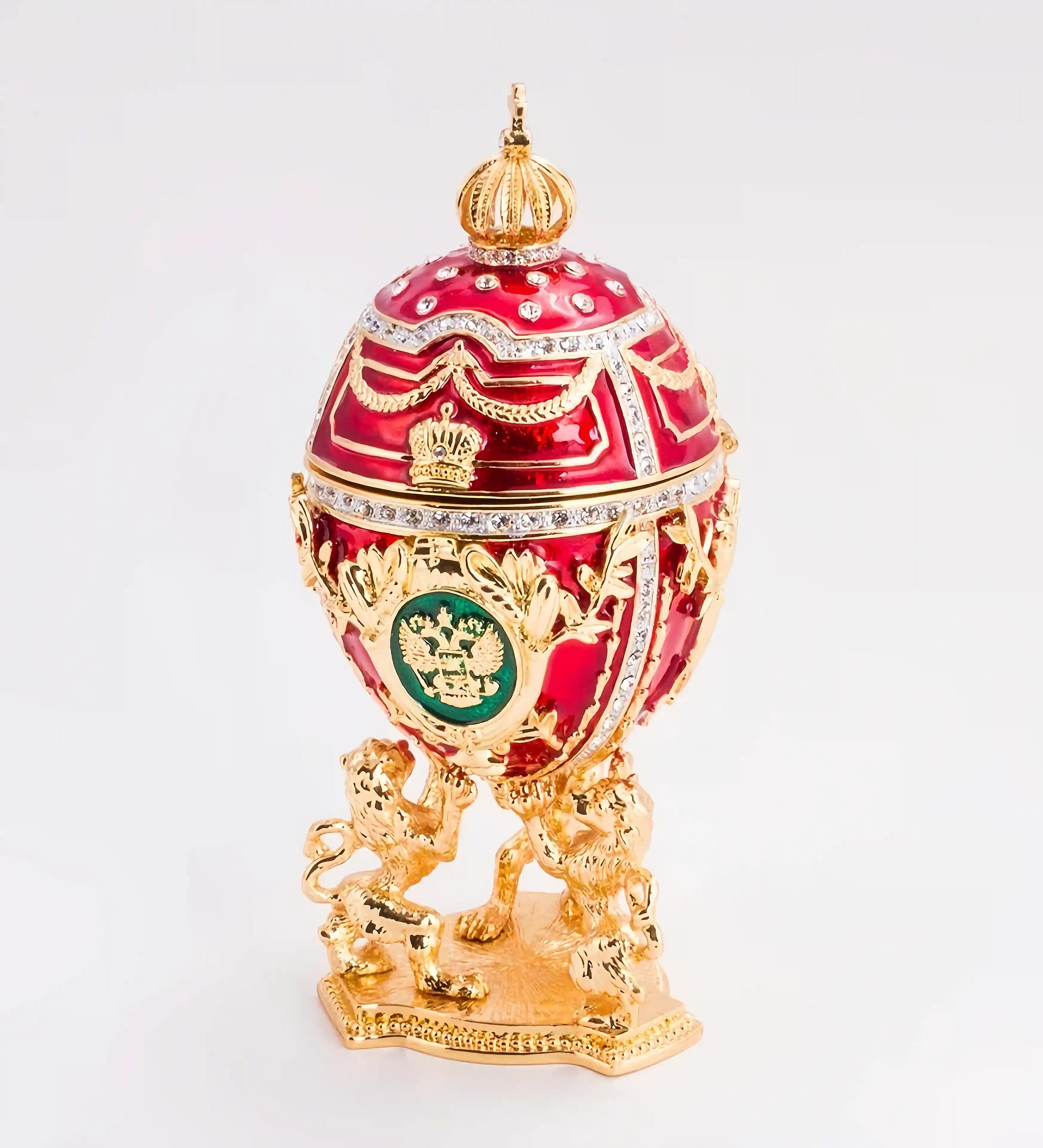 🎁TikTok Last Day Sale - 70% OFF🔥Red Lions Faberge Egg Music Box