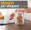 Reusable mason bottle ziplock bag