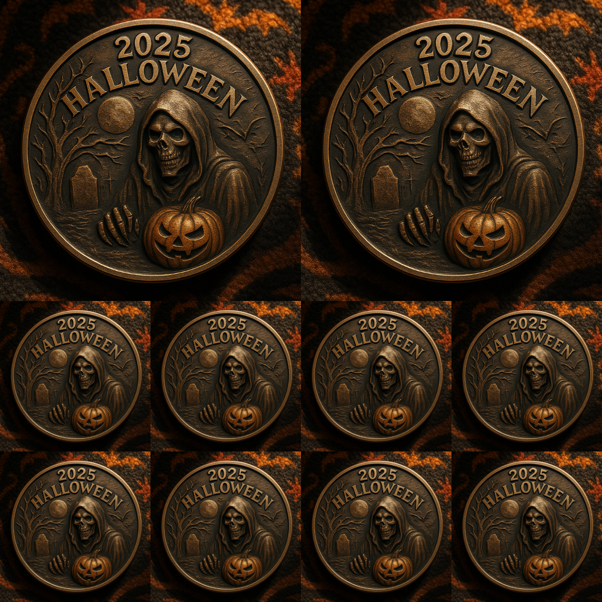 🏆Flash Sale 60% OFF - 🎃Halloween Reaper Coin – Reaper Lingers, Halloween Whispers