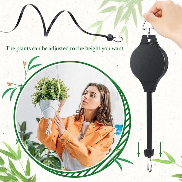 (Mother's Day Hot Sale - 50% OFF) Plant Pulley Set For Garden Baskets, Pots & Birds Feeder
