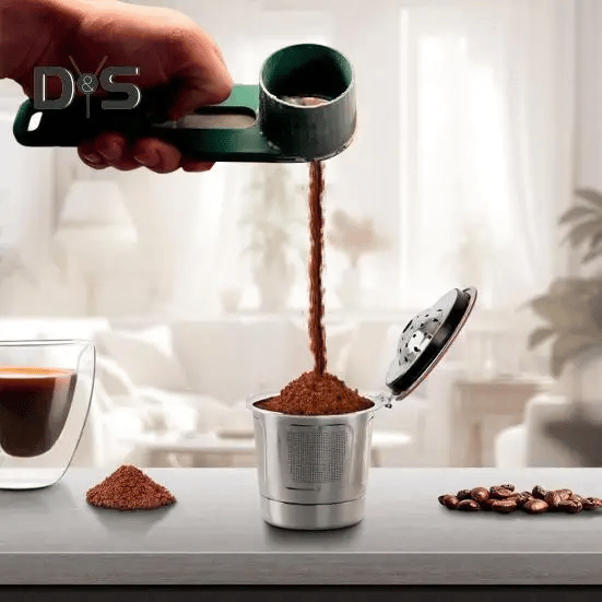 🍂TikTok Fall Sale — Last Day 70% OFF🎉Practical and compact coffee scoop funnel with sliding measuring function
