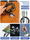 🔥Letzter Tag 50% RABATT -Transparentes, leuchtendes 3-in-1-Datenkabel mit Aufladung