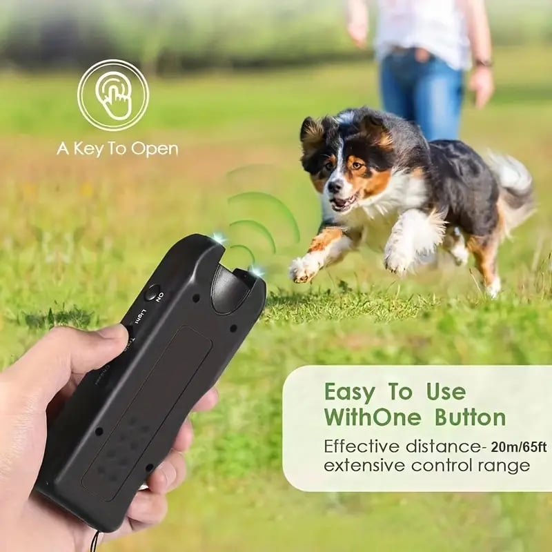 【Tiktok Summer Sale🎉】Handheld Bark Control Luminous Ultrasonic Dog Repeller🐕⚡Buy 2 Get Free Shipping