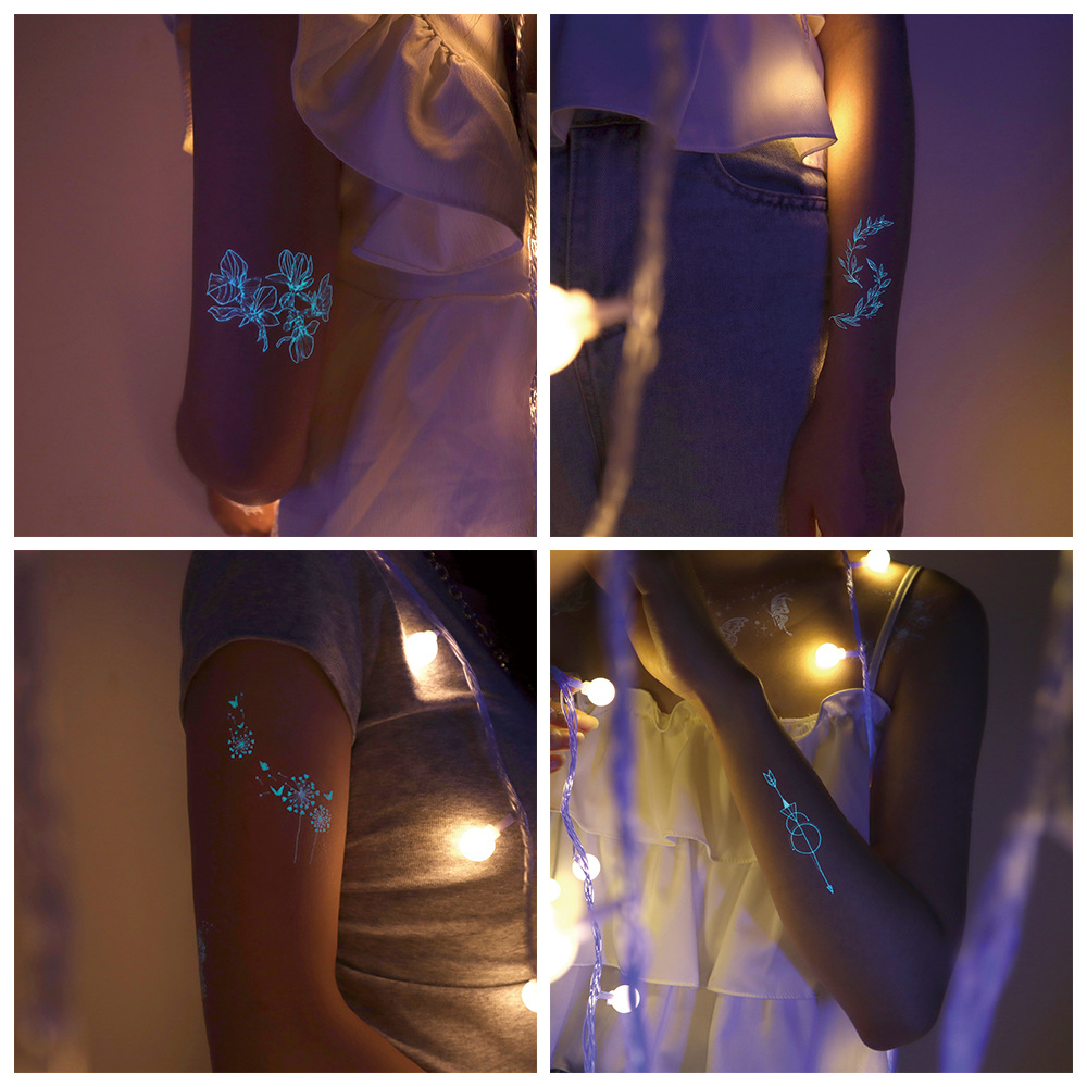 Luminous tattoo sticker