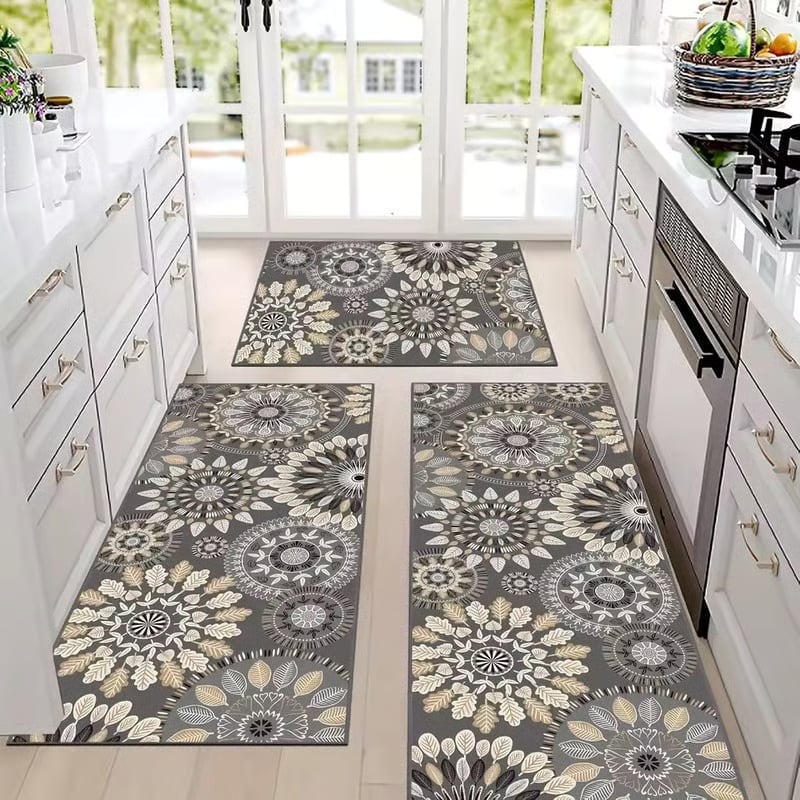 🎁TikTok Last Day Sale - 70% OFF🔥Boho Washable Kitchen Rugs Sets of 3 - Non Slip Kitchen Rugs