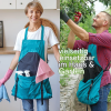 🌻Gartenschürze mit gekreuztem Rücken und tiefen Känguru-Taschen