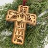 Cross Nativity Ornament