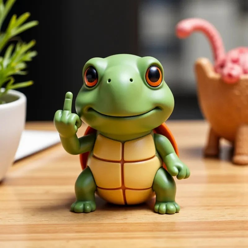 Rebel Turtle Desk Ornament 🐢