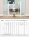 BABELIO New Version Baby Gate with Cat Door, 29.5-40