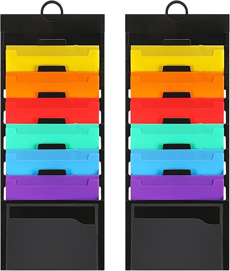 🔥Last Day Promotion 48% OFF-🎁- Hanging 6 Pocket File Folders 36 in - Multicolor