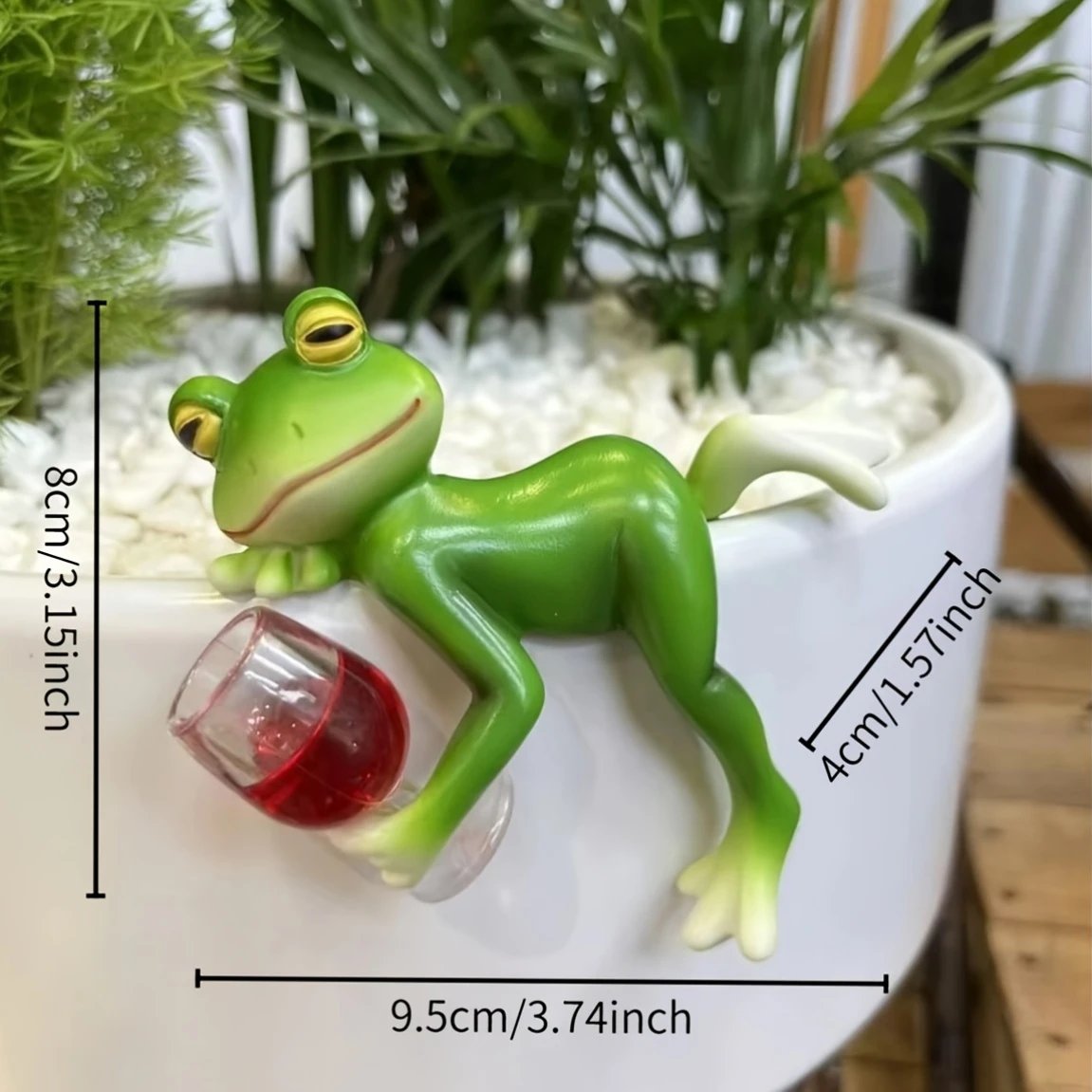 🎁TikTok Last Day Sale - 70% OFF🐸 Frog Flower Pot Hanger Ornament🍷
