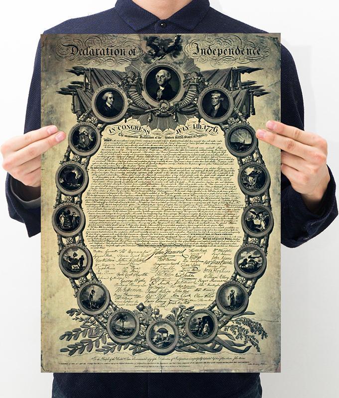 Summer Hot Sale 2022 Deals 48% OFF-Declaration of Independence Poster-(Buy 2 Get 1 FREE NOW)