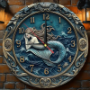 Vintage Mermaid Wall Clock