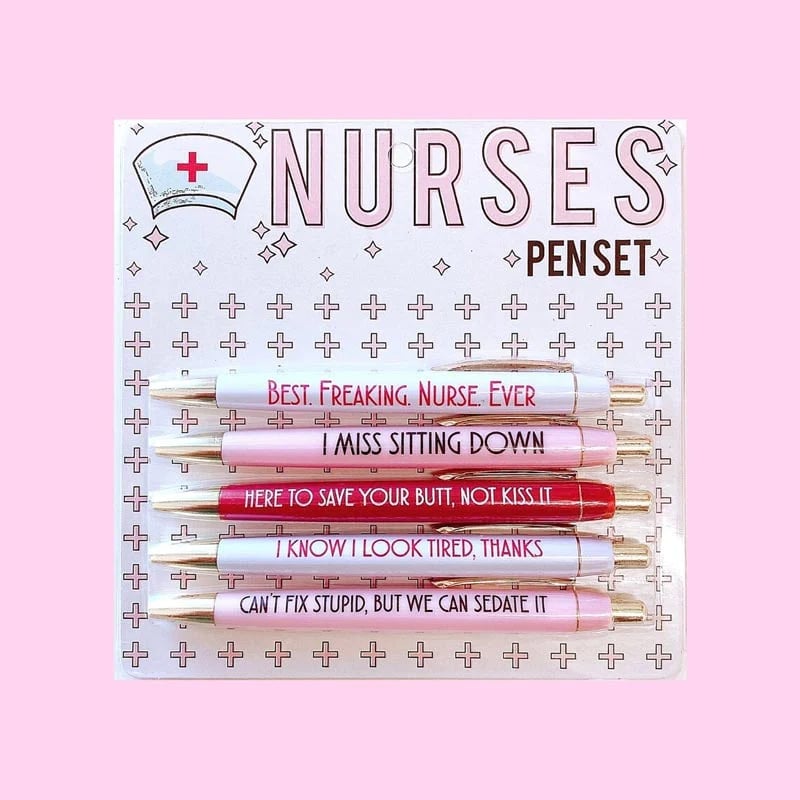 (🌲Early Christmas Sale- 50% OFF) Funny Nurses Pens Set