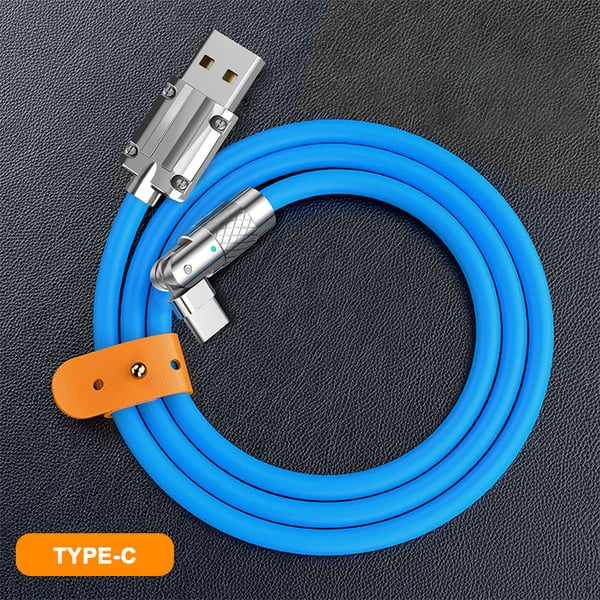 (🔥LAST DAY PROMOTION - SAVE 50% OFF)🎮180° Rotating Fast Charge Cable🎮(Buy 4 Get Extra 20% OFF)