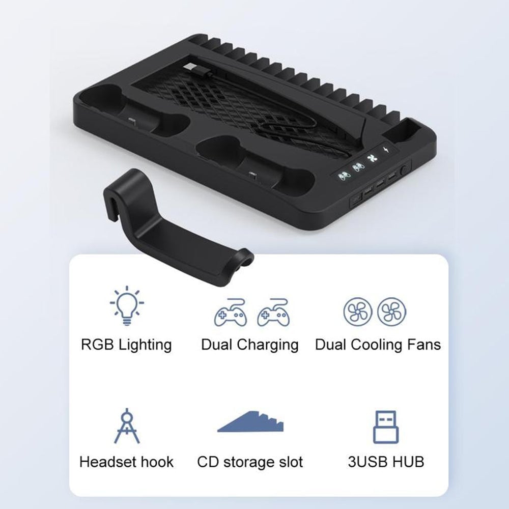 🎁Last Day Promotion 49% OFF🔥Charging Base Cooling Bracket for Dual PS5 Controller