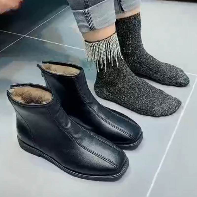 Womens Vintage Sock Boots With Tassels