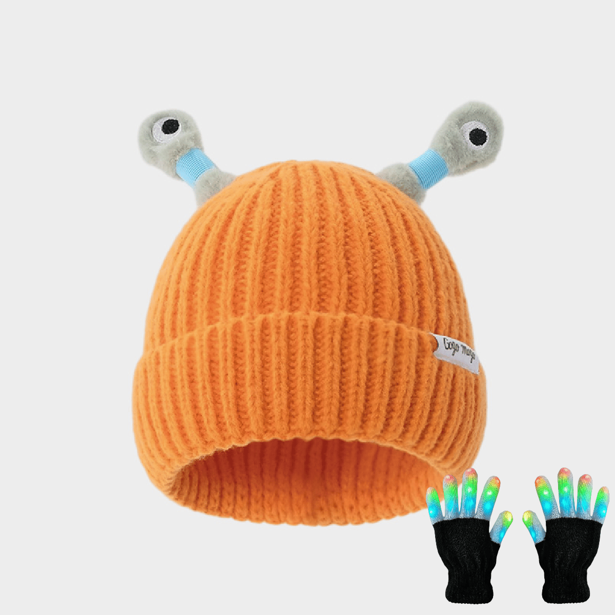 Last Day Promotion 70% OFF - 🔥-Winter Parent-Child Cute Glowing Little Monster Knit Hat