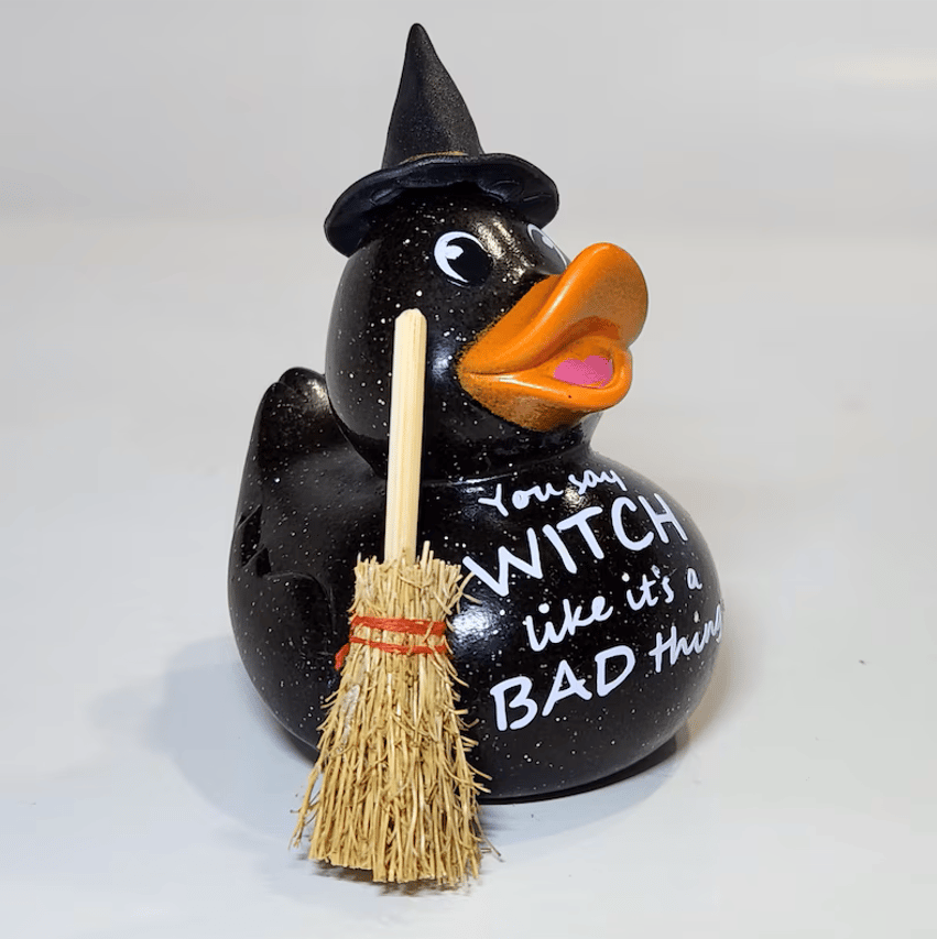 Halloween WITCH Rubber Duck Gift Bedazzled Collectible Cruise