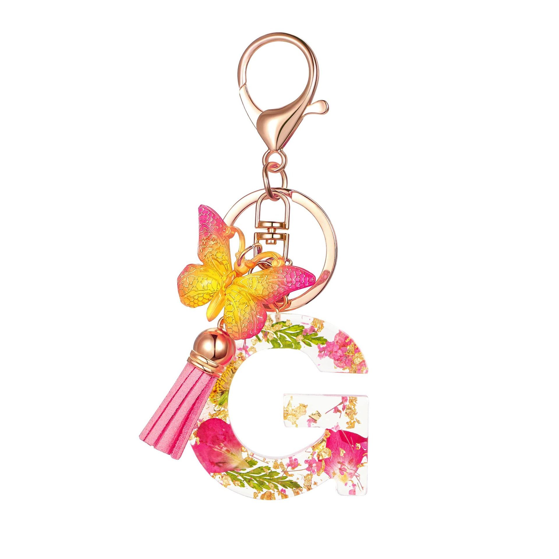 🎁TikTok Last Day Sale - 70% OFF🔥Initial Letter Keychains🦋