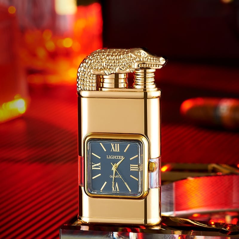 🔥Windproof Lighter Vintage Watch Bezel Jet flame Torch