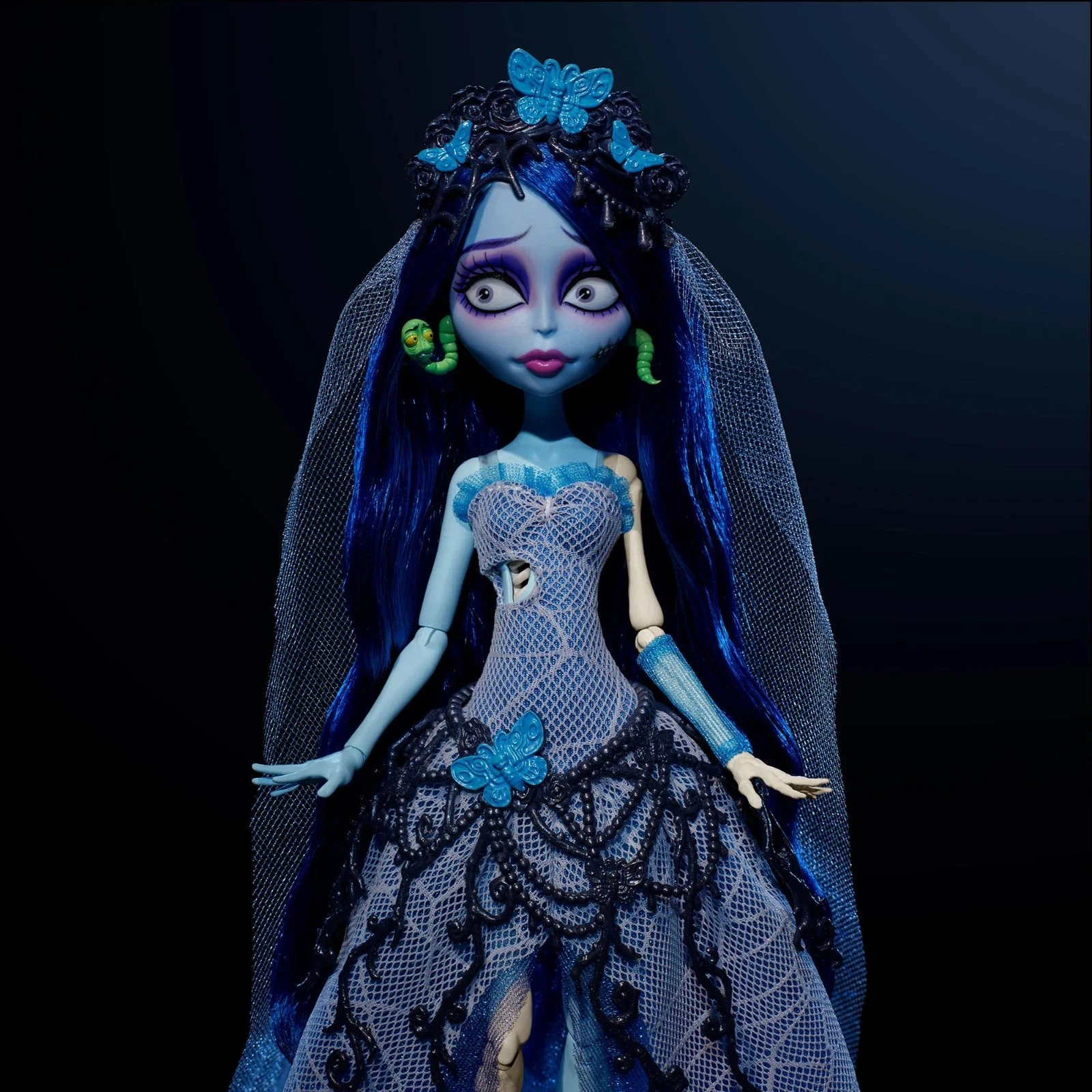 🎁TikTok Last Day Sale - 70% OFF🎃Monster High × Tim Burton's Corpse Bride Emily Skullector Fashion Doll💀🕯️