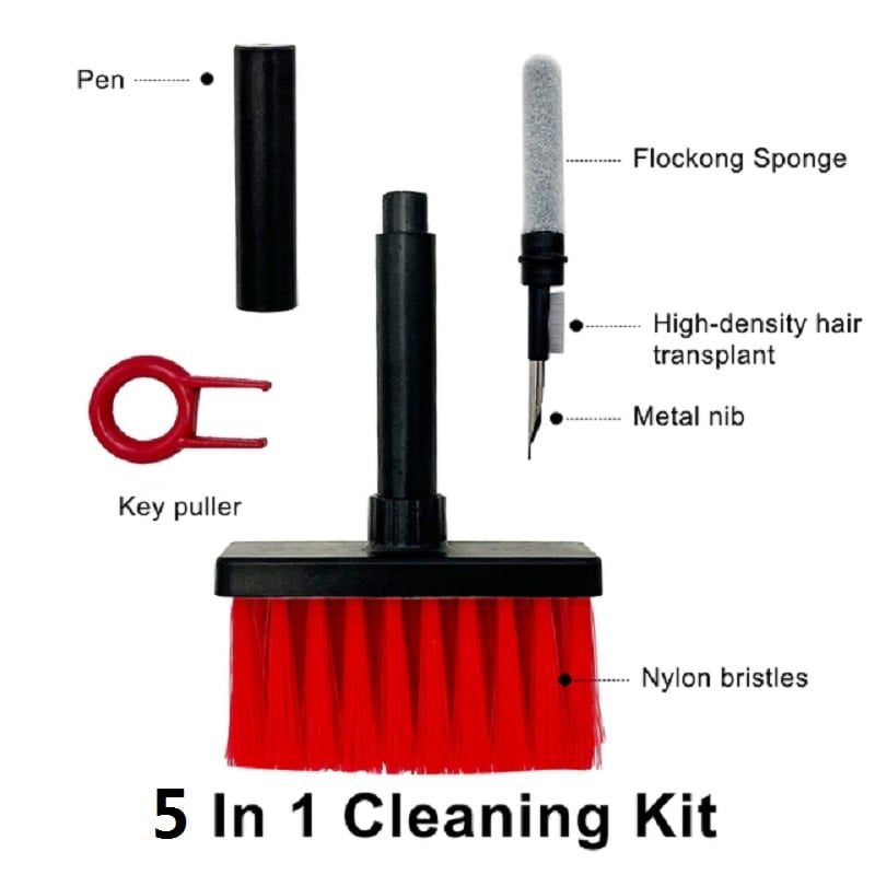 (🌲EARLY CHRISTMAS SALE - 50% OFF) 5-in-1 Multi-Function Keyboard Cleaning Brush Kit