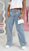 Women's Rhinestone Star Casual Jeans