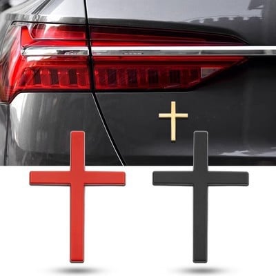 ⏰LAST DAY SALE 50% OFF✝️Metal Jesus Christ Cross Badge Stickers