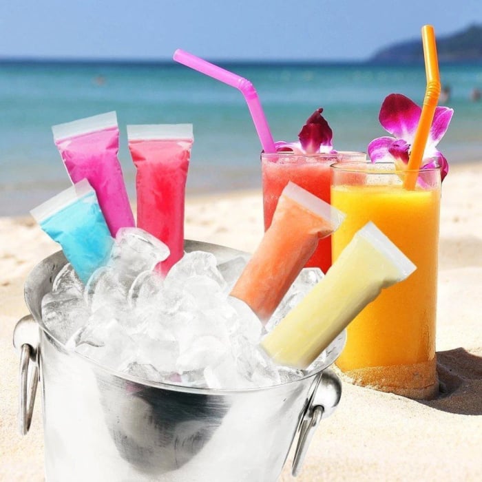 (Summer Sale- 48% OFF) Ice Popsicle Mold Bags 20pcs- BUY 4 FREE SHIPPING