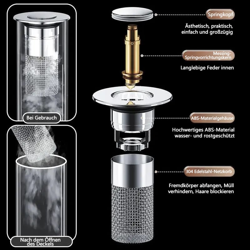 🚰Universelles Abflusssieb aus Edelstahl (2 KAUFEN, 1 GRATIS)🎁
