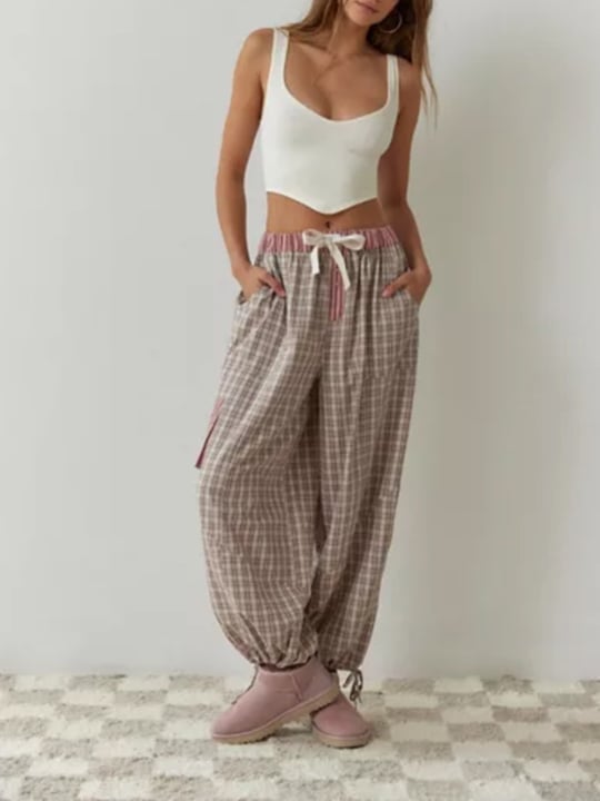 🔥Letzten Tag -70 % RABATT - Rosa lockeres Pyjama-Set