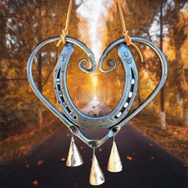 💖Handmade Lucky Love Wind Chime with Steel Nails
