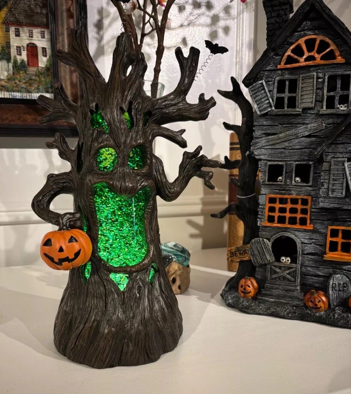 ⏰LAST DAY SALE 50% OFF💥LED Pumpkin Halloween Horror Tree Flash Column Tree